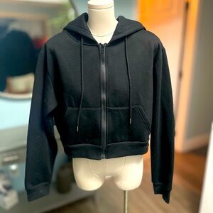 Black Zip-Up Hoodie